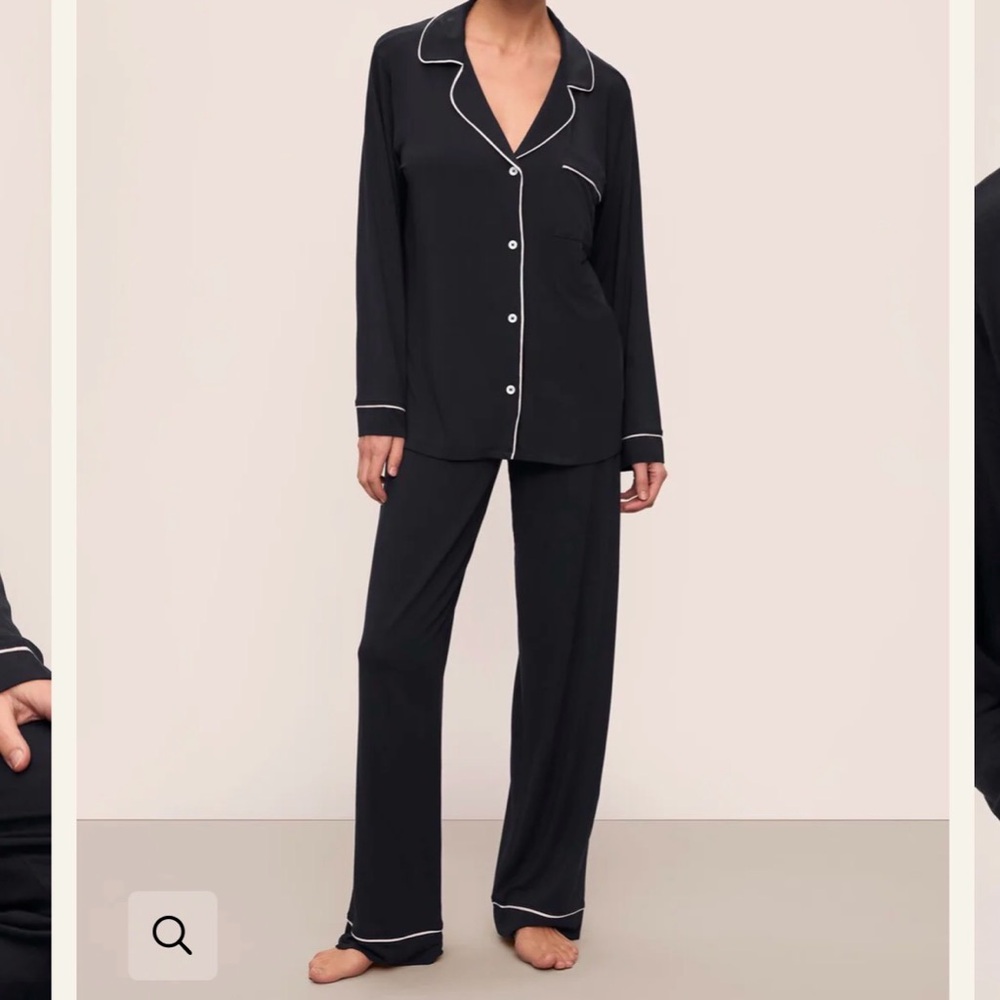 Eberjey Classic Black Pajama Set